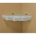 Amore Designs Amore Designs CPTSOYSTERCOR Concepts Oyster Opaque Glass Shelf; 16 x 16 in. CPTSOYSTERCOR